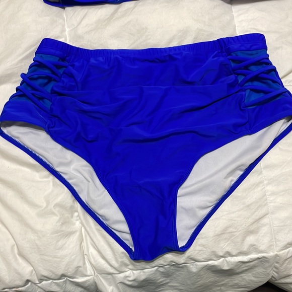 Bright Blue Plus size high waist bikini 👙 18w 20 sexy yet supporting! - Picture 2 of 8